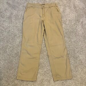 Carhartt Rugged Flex Relaxed Fit Canvas Work Pants Tan 38x34 BN2291-M Streetwear